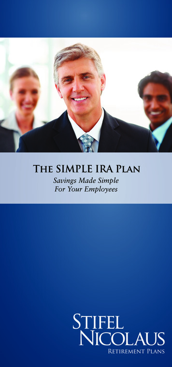 The SIMPLE IRA Plan - Stifel