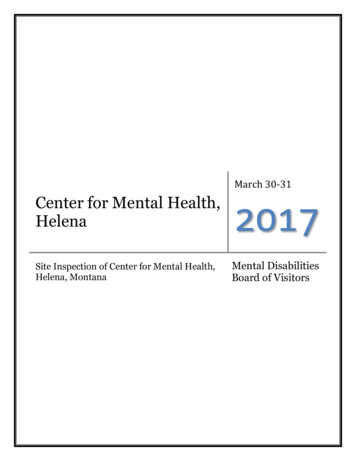 Center For Mental Health, Helena - Montana