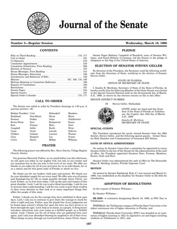 Journal Of The Senate - Leg.state.fl.us