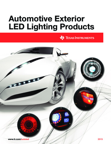 Automotive Exterior LED Lighting Products Guide (Rev. A)