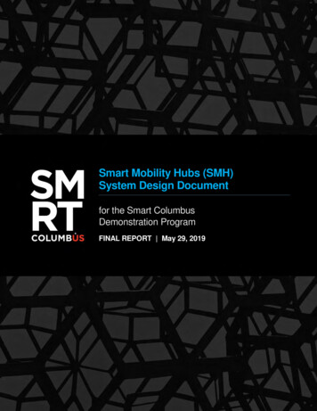 Smart Mobility Hubs (SMH) System Design Document