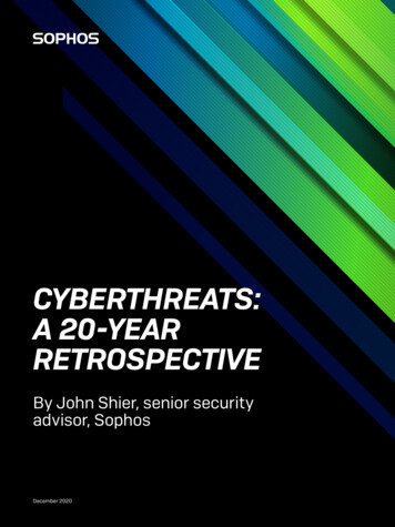 CYBERTHREATS: A 20-YEAR RETROSPECTIVE - Sophos