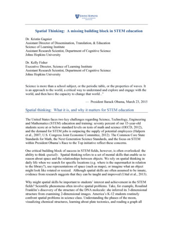 Spatial Thinking: A Missing Building . - Science Of Learning