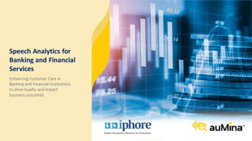 Speech Analytics For Banking And Financial Services - Uniphore