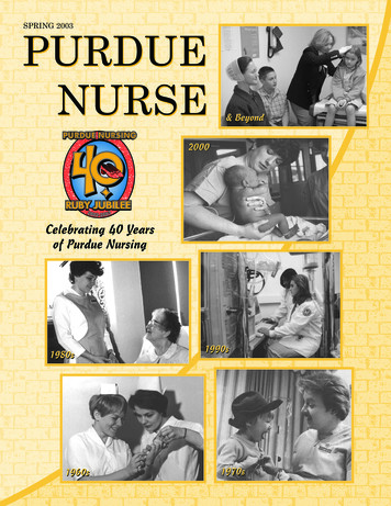 Purdue Nurse - Spring 2003 - Purdue University