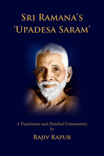 Sri Ramana’s ‘Upadesa Saram’