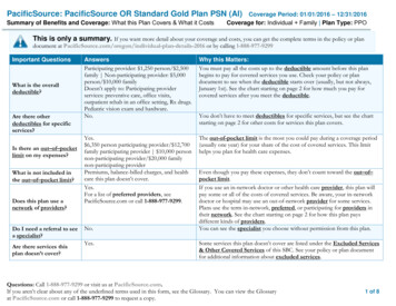 PacificSource: PacificSource OR Standard Gold Plan PSN (AI) 12/31/2016 .