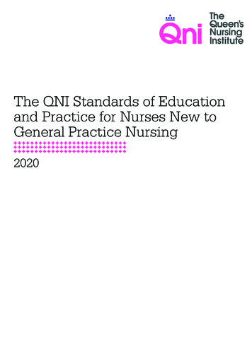 The QNI Standards Of Education And Practice For Nurses New To General .