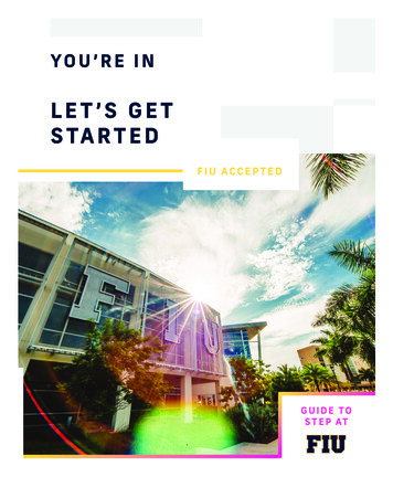 LET'S GET STARTED - Florida International University