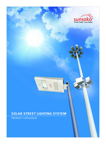 SOLAR STREET LIGHTING SYSTEM - Bajaj Electricals