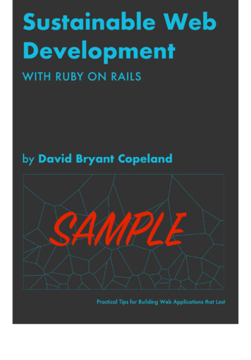 Sustainable Web Development With Ruby On Rails