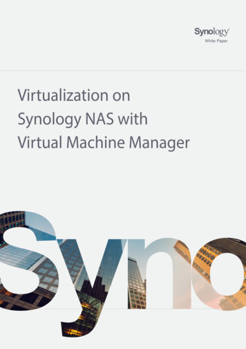 Virtualization On Synology NAS With Virtual Machine Manager