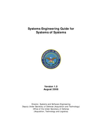Systems Engineering Guide For Systems Of Systems, V 1