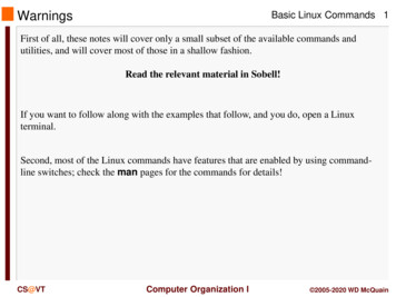 Basic Linux Commands - Virginia Tech