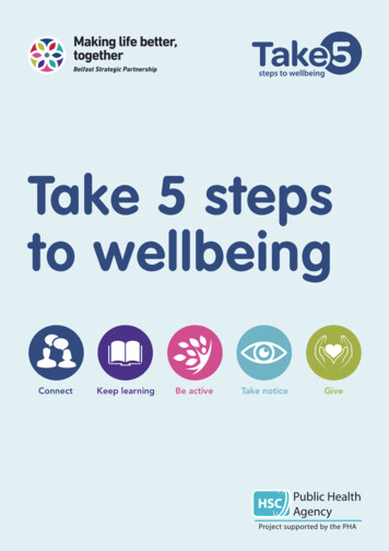 Take 5 Steps To Wellbeing - Making Life Better Together