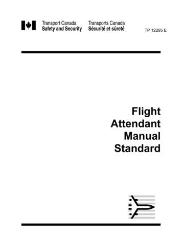 Attendant Manual Standard - ICAO