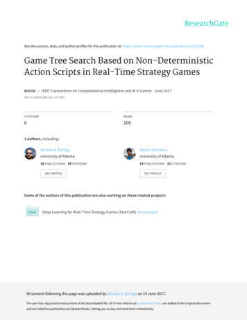 Game Tree Search Based On Non-Deterministic Action 
