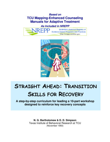 STRAIGHT AHEAD TRANSITION - Drugs And Alcohol