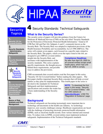 HIPAA Security Series #4 - Technical Safeguards - HHS.gov