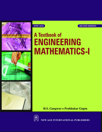 A Textbook Of Engineering Mathematics-I - MENSO88 