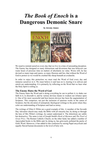 The Book Of Enoch Is A Dangerous Demonic Snare