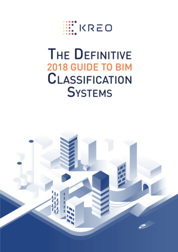 The Definitive 2018 Guide To BIM Classification Systems