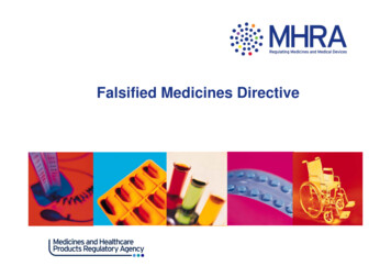 Falsified Medicines Directive - NHS Wales