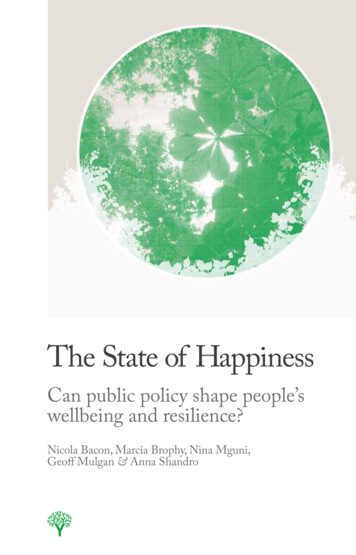 The State Of Happiness - Home - The Young Foundation