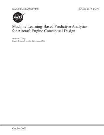 Machine Learning-Based Predictive Analytics For Aircraft .