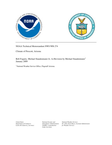 NOAA Technical Memorandum NWS WR-274 Climate Of 