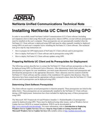 Installing NetVanta UC Client Using GPO - ADTRAN