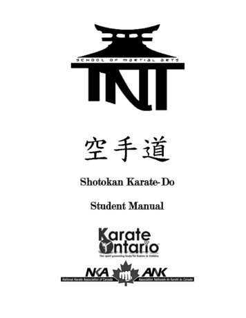 Shotokan Karate-Do Student Manual