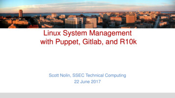 Linux System Management With Puppet, Gitlab, And R10k