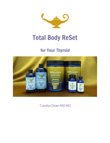 Total Body ReSet - Dr Carolyn Dean LIVE