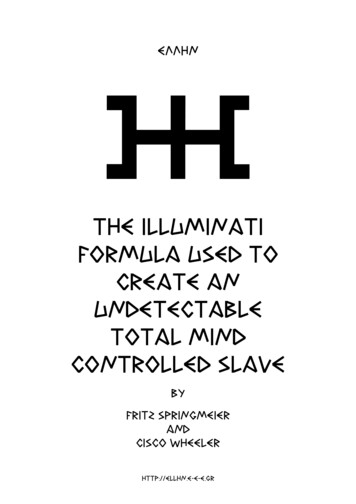 The Illuminati Formula Used To Create An Undetectable .