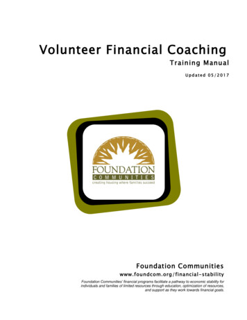 Volunteer Financial Coaching