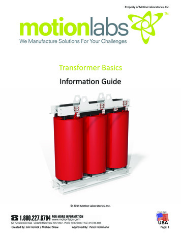 Transformer Asics Information Guide - Motion Labs