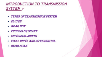 INTRODUCTION TO TRANSMISSION SYSTEM - Tezu.ernet.in