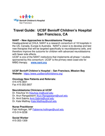 Travel Guide: UCSF Benioff Children's Hospital San Francisco, CA