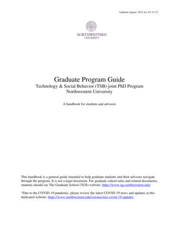 Graduate Program Guide - Media.soc.northwestern.edu