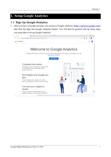 Setup Google Analytics