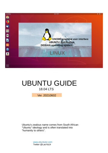 UBUNTU GUIDE - Ubuntu 20.04 And 18.04 Guide (PDF .