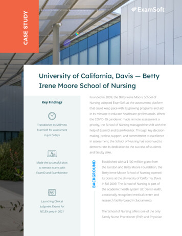 University Of California, Davis — Betty Irene Moore School Of Nursing
