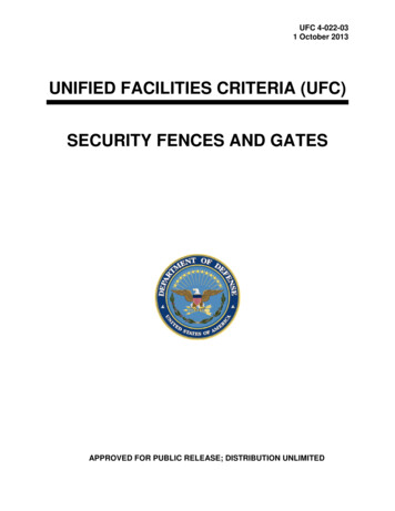 UFC 4-022-03 Security Fences And Gates - WBDG
