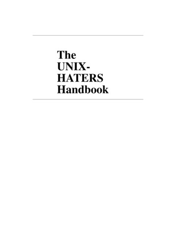 The UNIX- HATERS Handbook