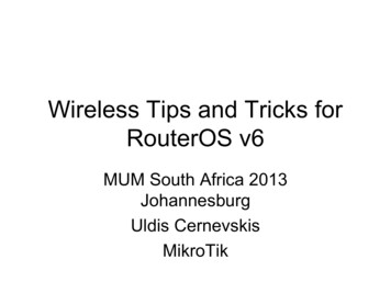 Wireless Tips And Tricks For RouterOS V6