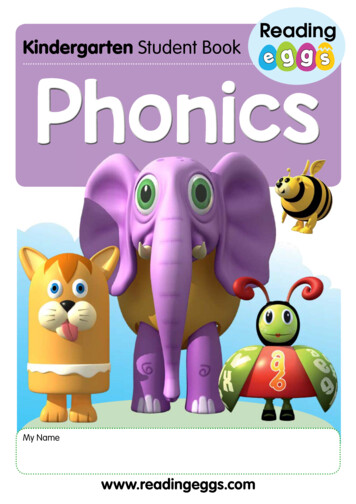 Kindergarten Student Book Phonics