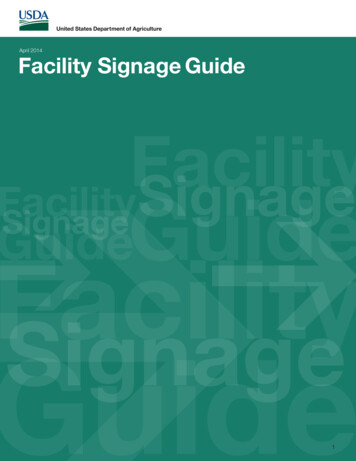 USDA Facility Signage Guide