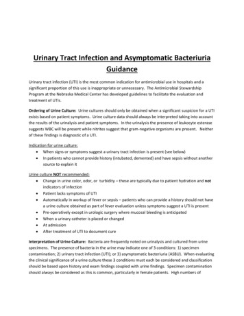 Urinary Tract Infection And Asymptomatic Bacteriuria Guidance