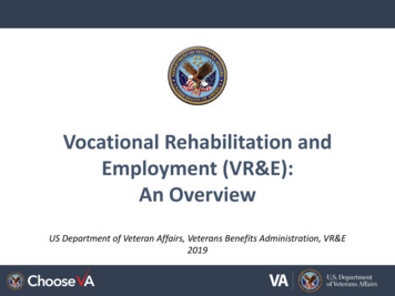 Vocational Rehabilitation And Employment (VR&E): An Overview - NDRN
